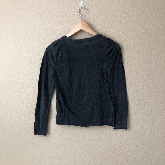 Chaser front tie long sleeve top - Picture 4 of 6